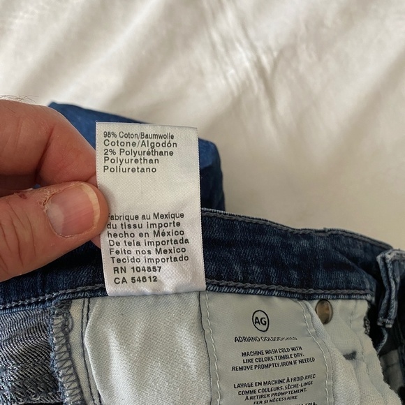 AG Adriano Goldschmied STEVIE Ankle Jeans Slim Straight Size 25R - Picture 13 of 16